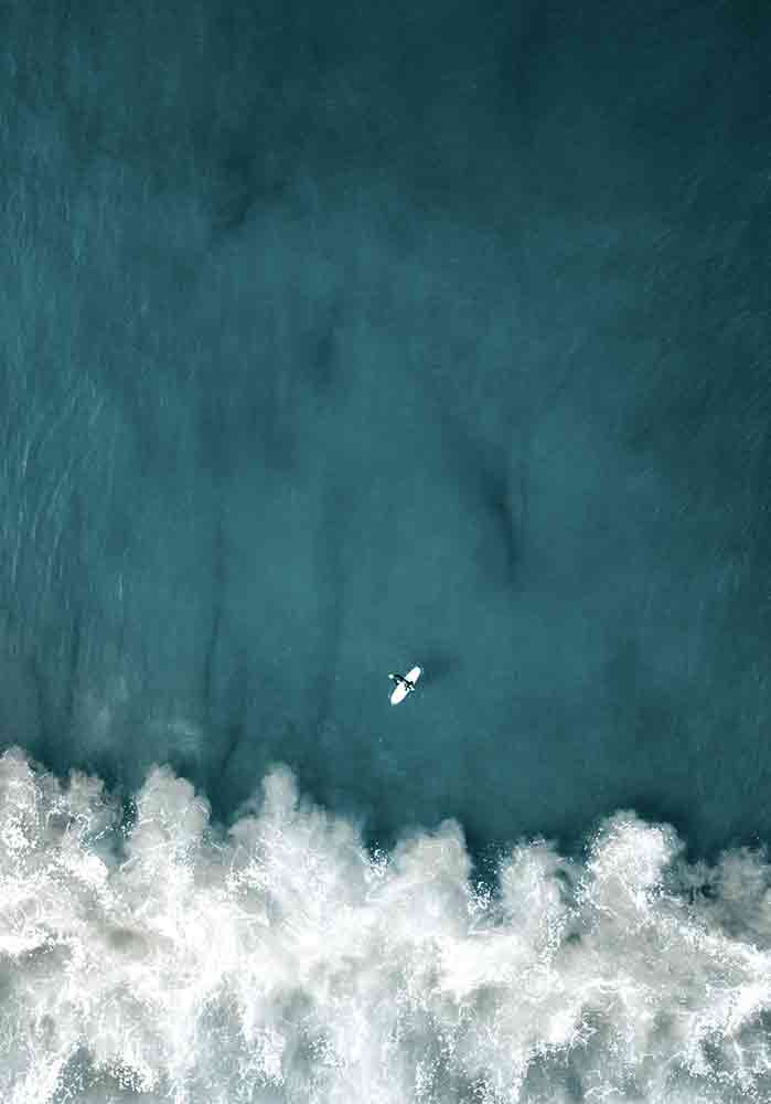 Océan mer bleue surf glisse Décor mural