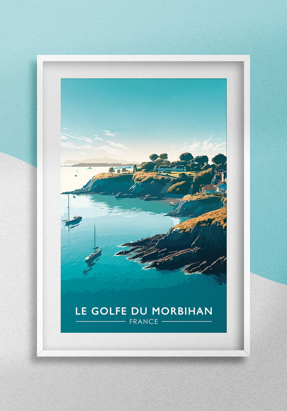 Poster Bretagne Vannes Golfe du Morbihan Artcamia