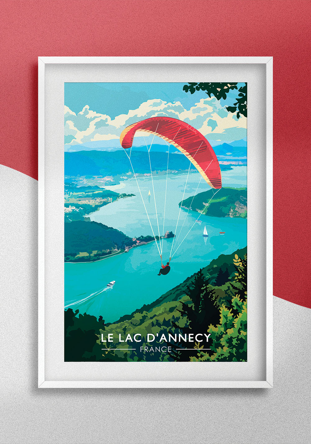 Poster lac d'annecy