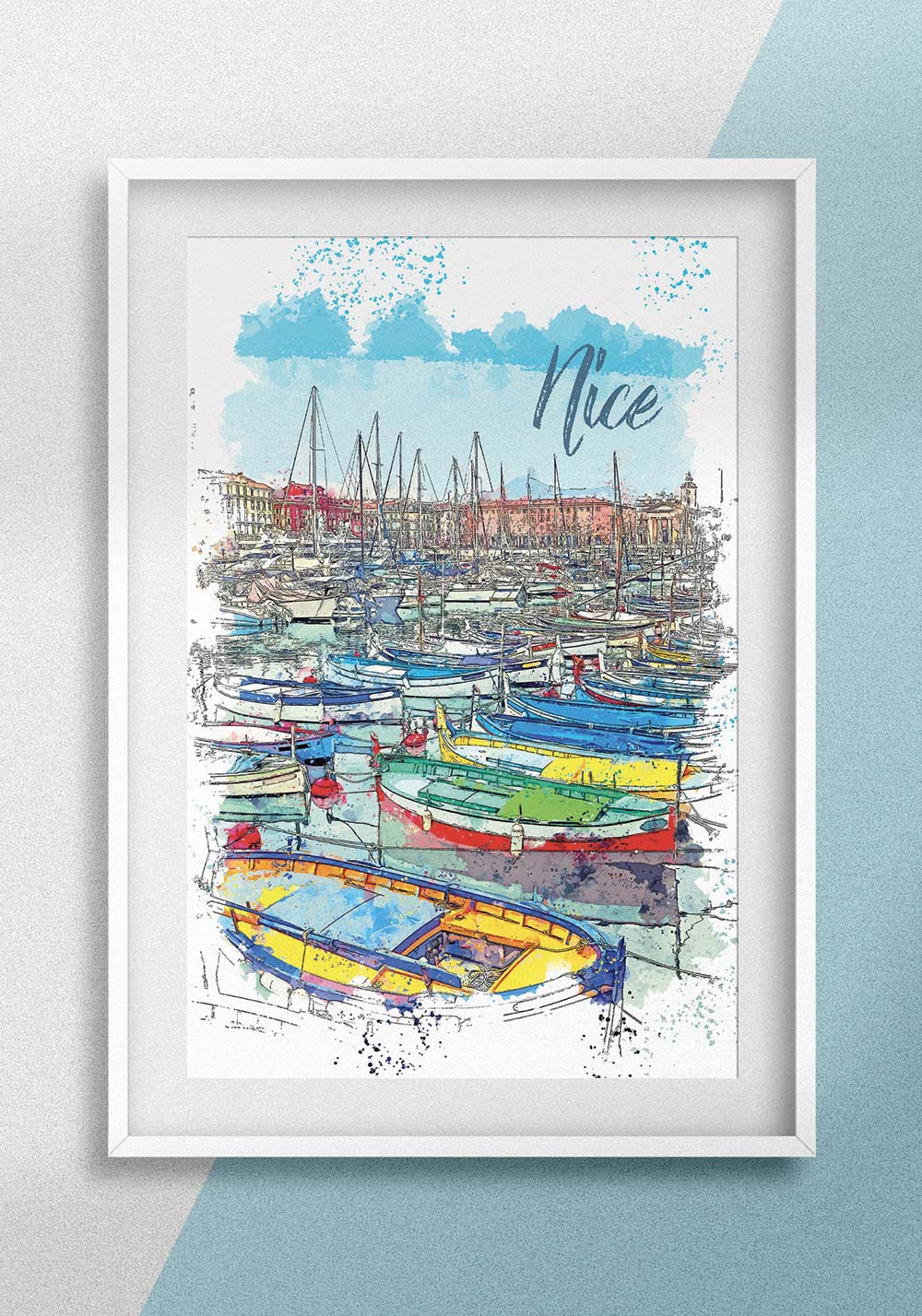 Affiche Nice fleuve le Var Poster vintage hall Artcamia