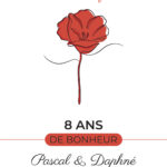 Poster noces de coquelicot
