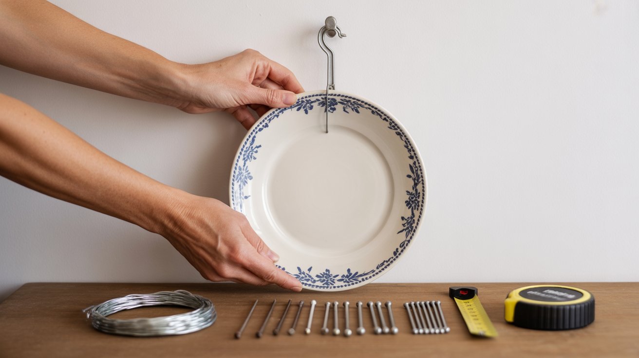 Comment accrocher une assiette au mur