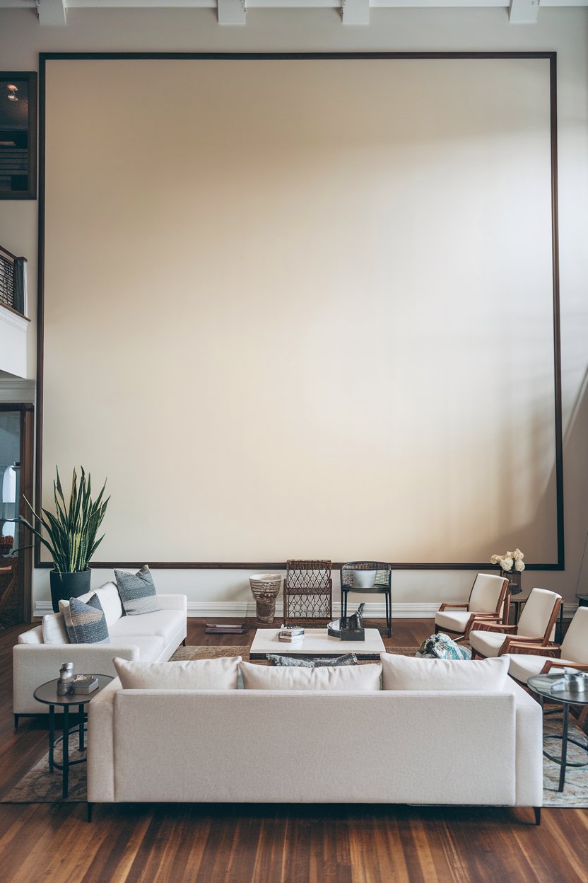grande toile dans le salon