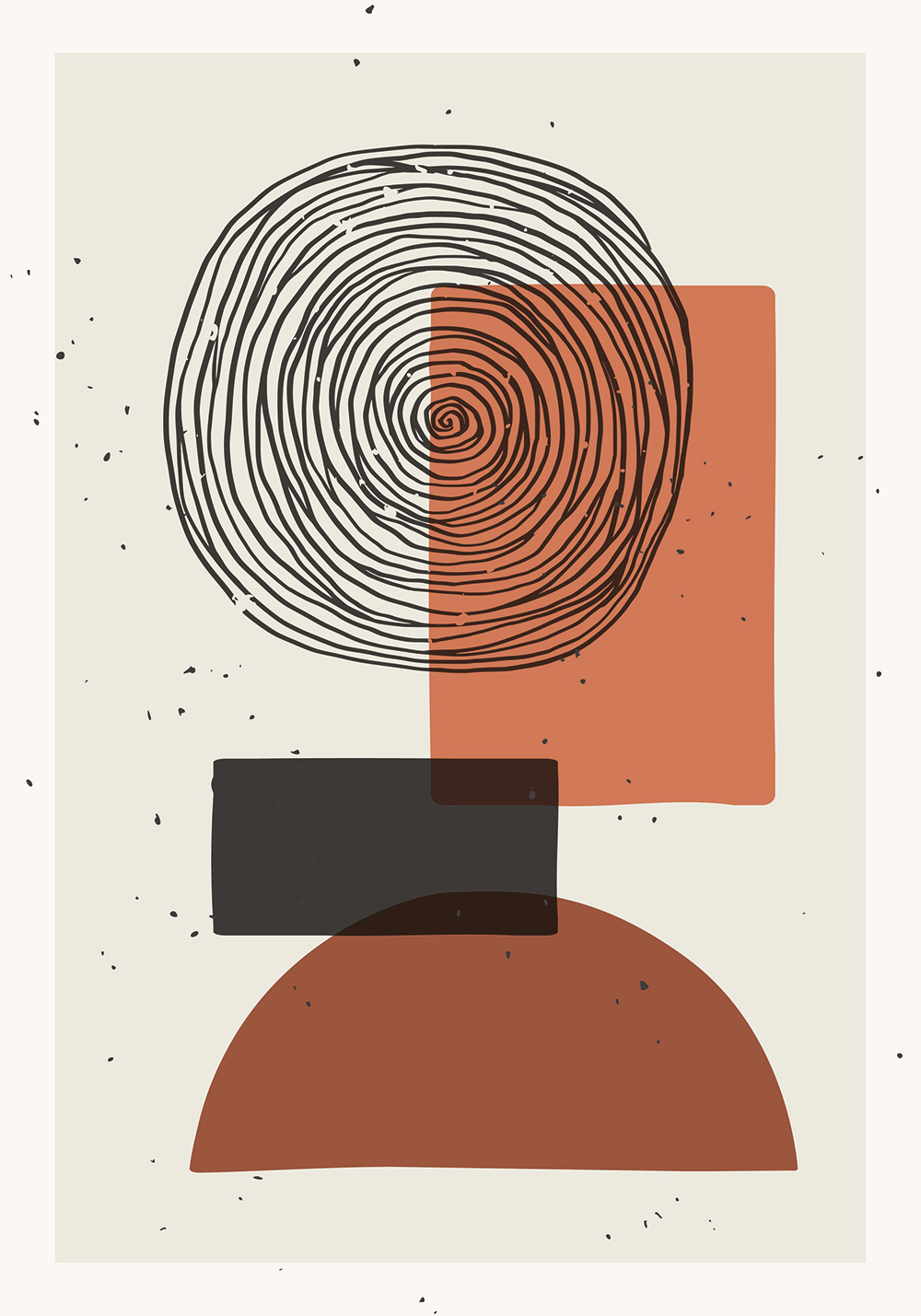 Poster abstrait