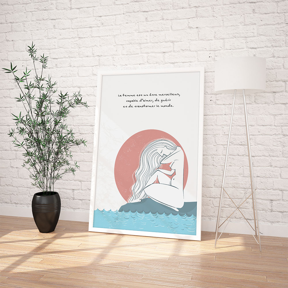 Affiche chambre femme Affiche chambre femme