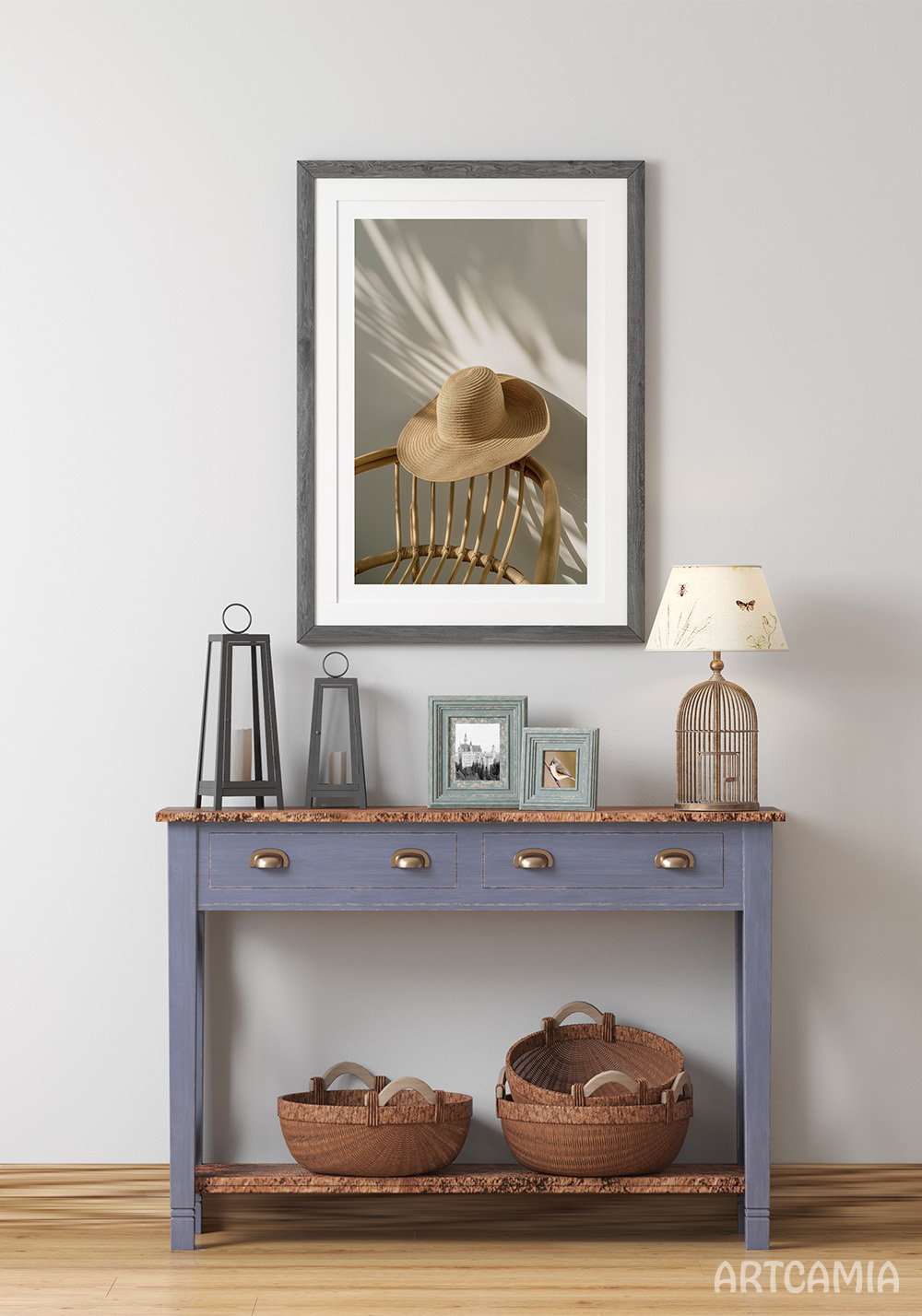 Affiche chapeau de paille