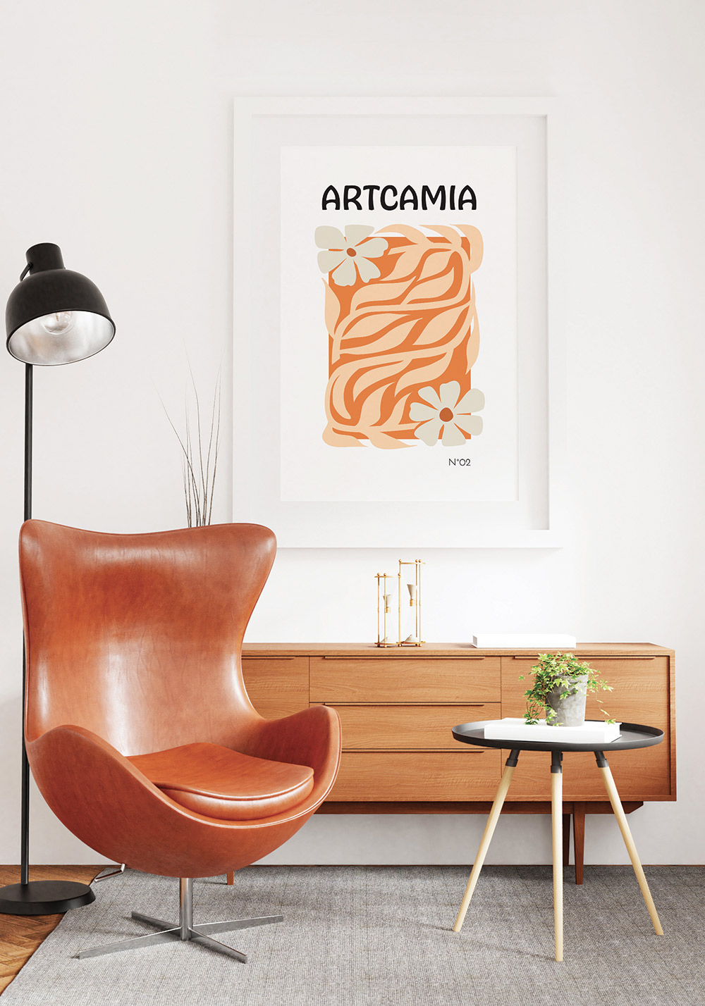 Affiche collection floral numéro 2 Artcamia