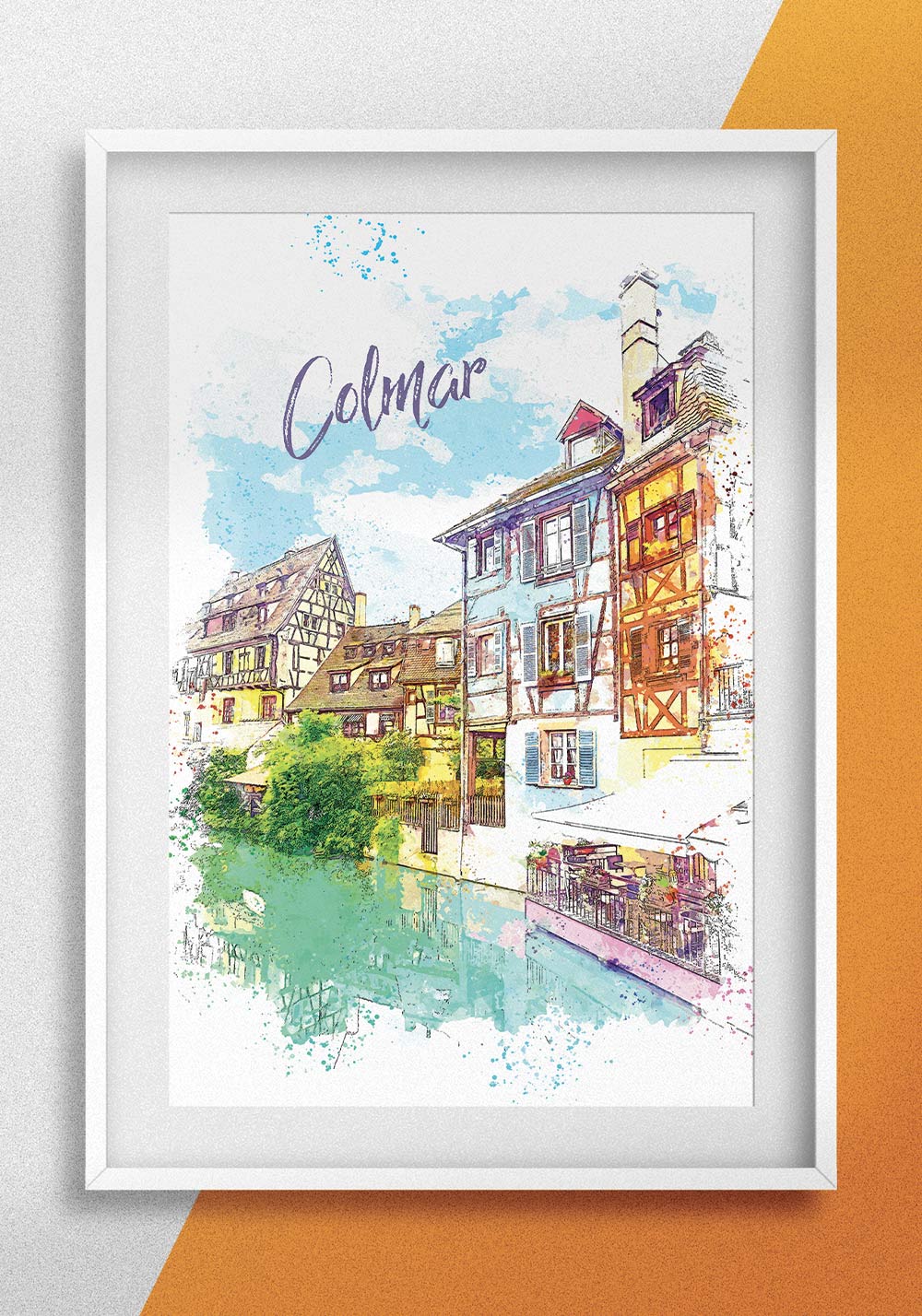 Affiche Colmar la Petite Venise Lauch Artcamia