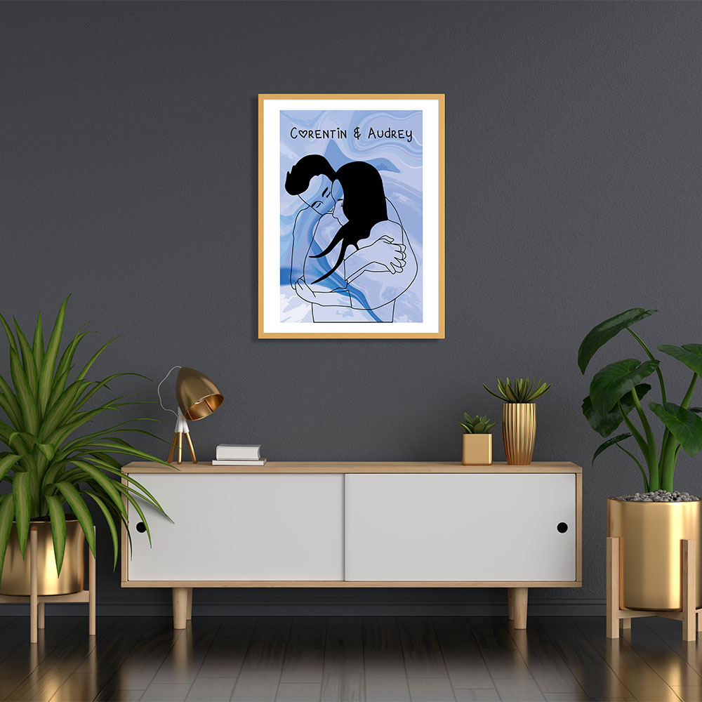 Affiche couple personnalisée Affiche couple personnalisée