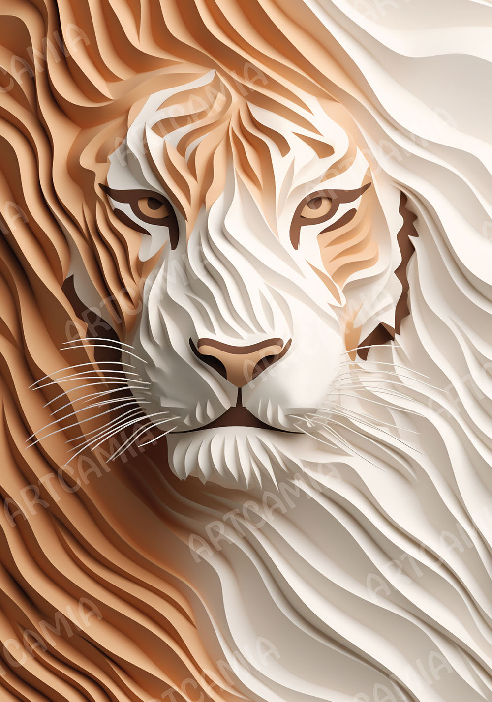 Affiche de tête de lion