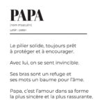 Affiche définition papa