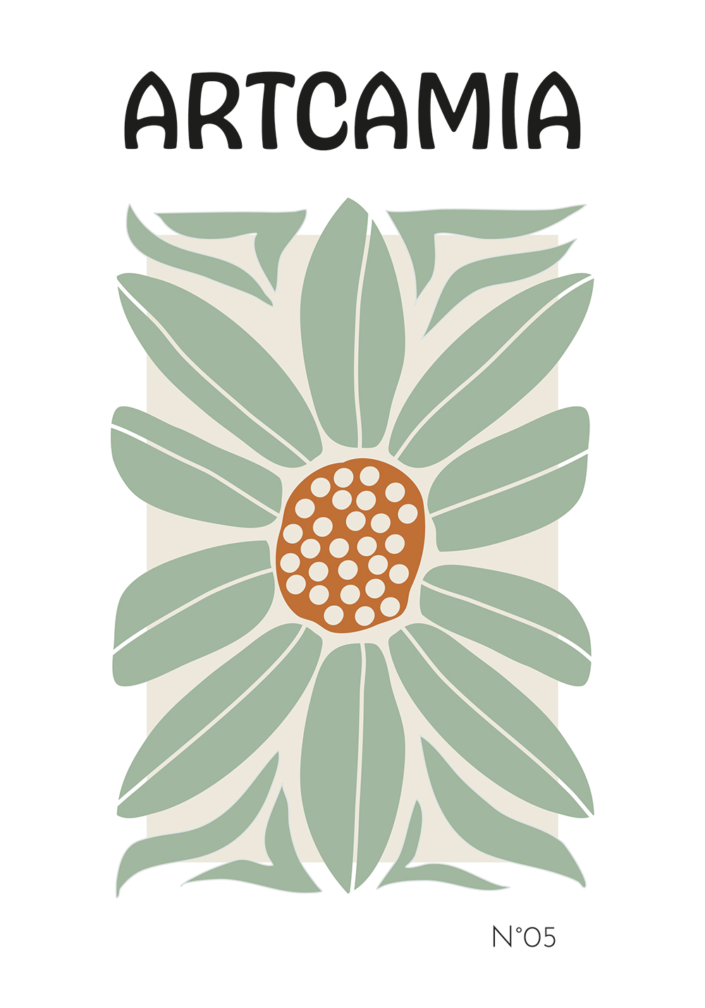 Affiche fleur minimaliste