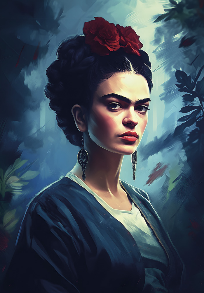 Poster Frida Kahlo Mexicaine Affiche femme bureau