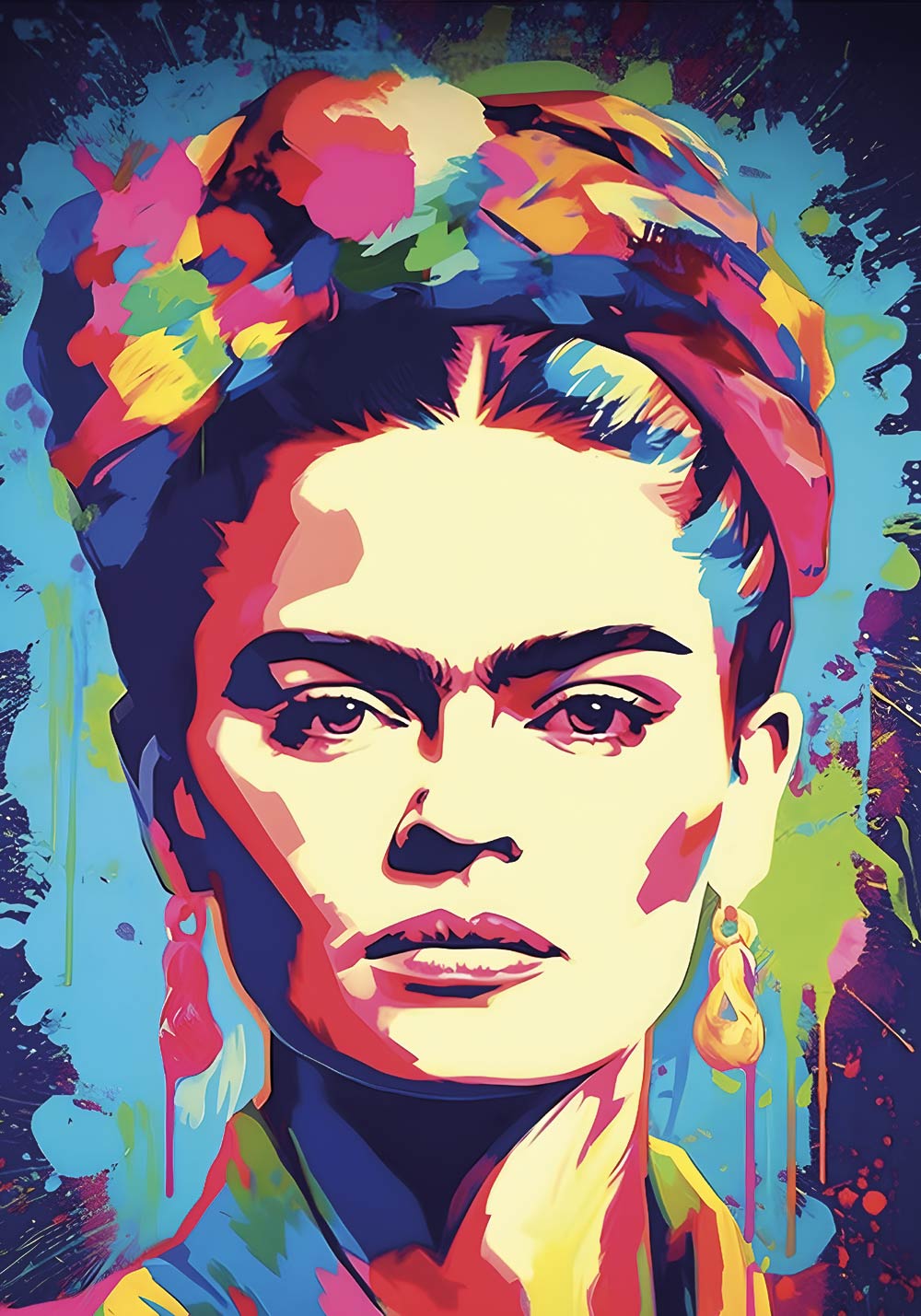 Affiche Frida Poster coloré salon