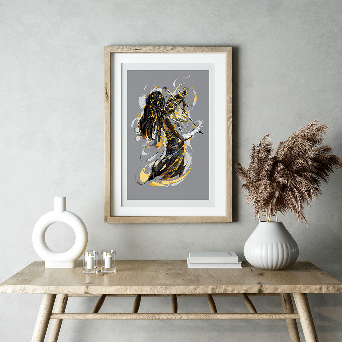 Affiche murale femme violon Affiche murale femme violon