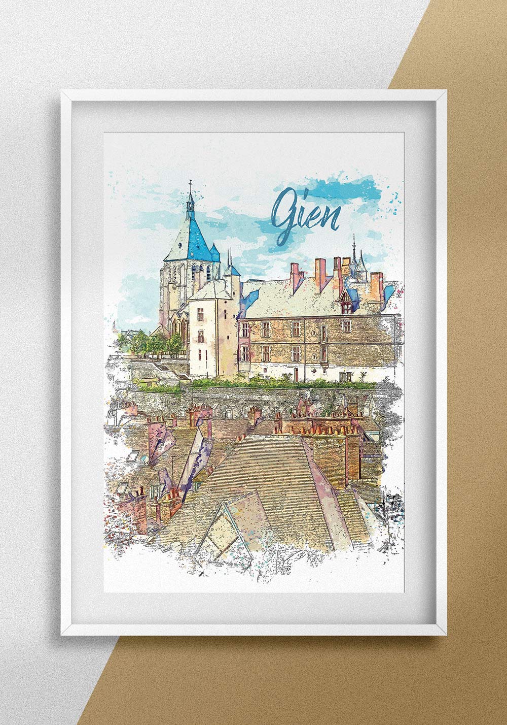 Affiche murale Gien Giennois France Artcamia