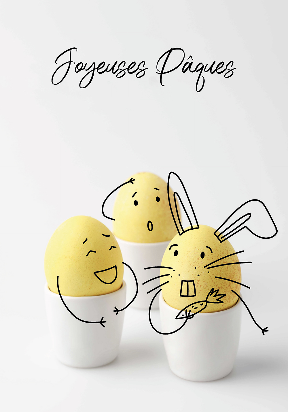 Affiche oeufs de Pâques personnages Poster cuisine