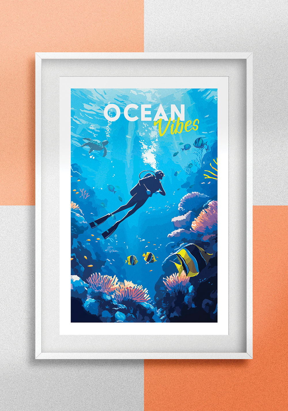 Affiche plongée sous-marine