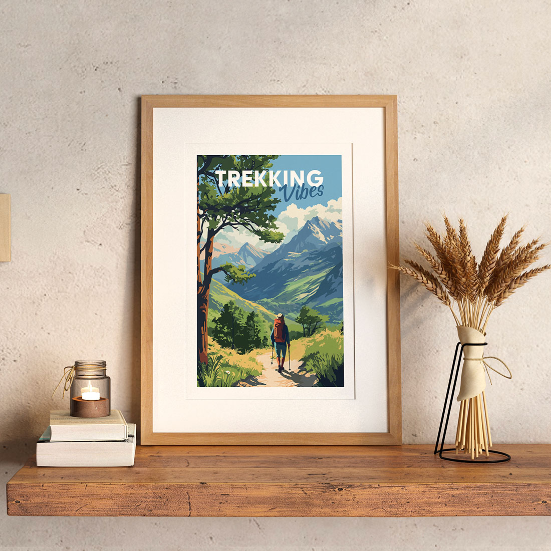 Affiche randonnée pédestre Affiche randonnée pédestre
