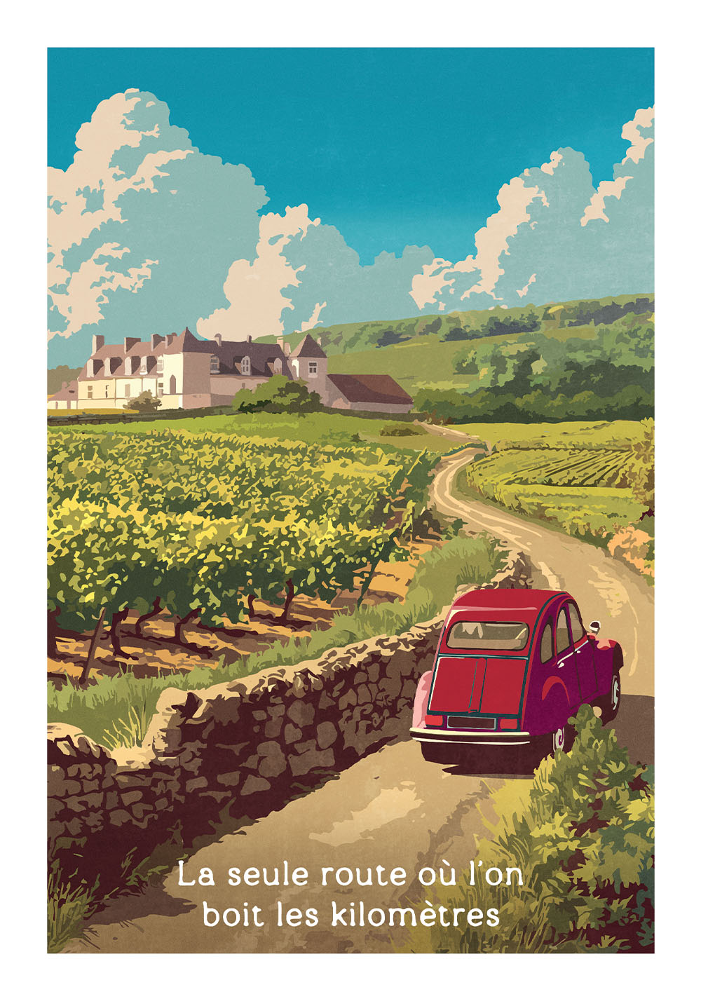 Affiche route des vins