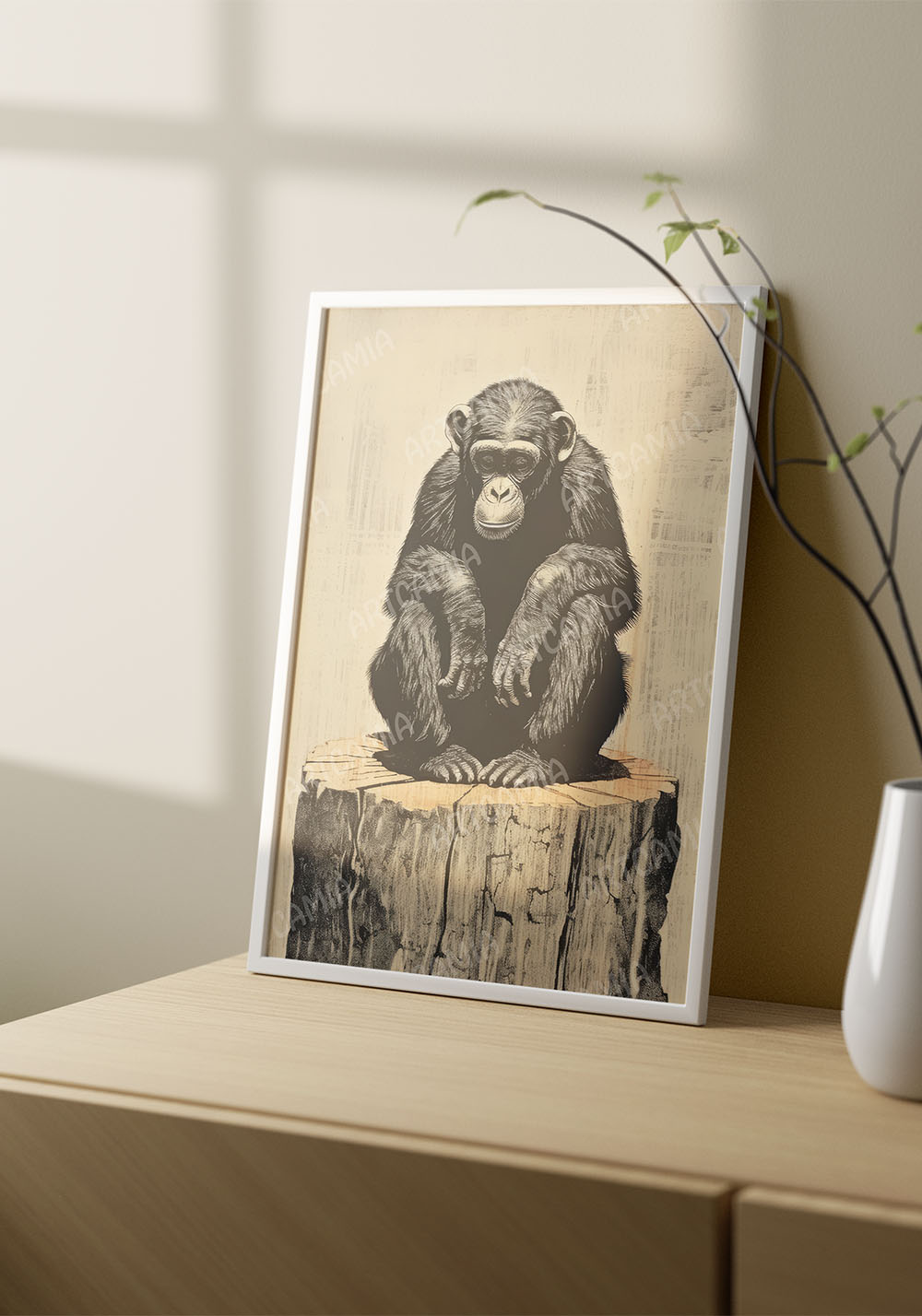 Affiche singe