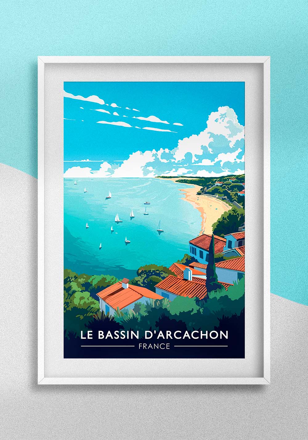 Affiche arcachon dune du pilat - cap ferret