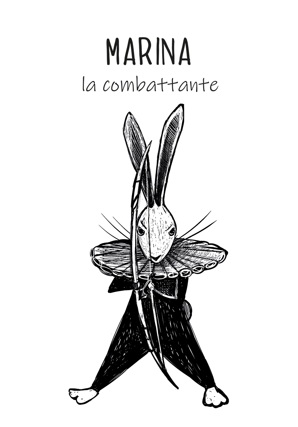 Affiche déco chambre enfant Archère tir à l'arc combat Poster personnalisable chambre