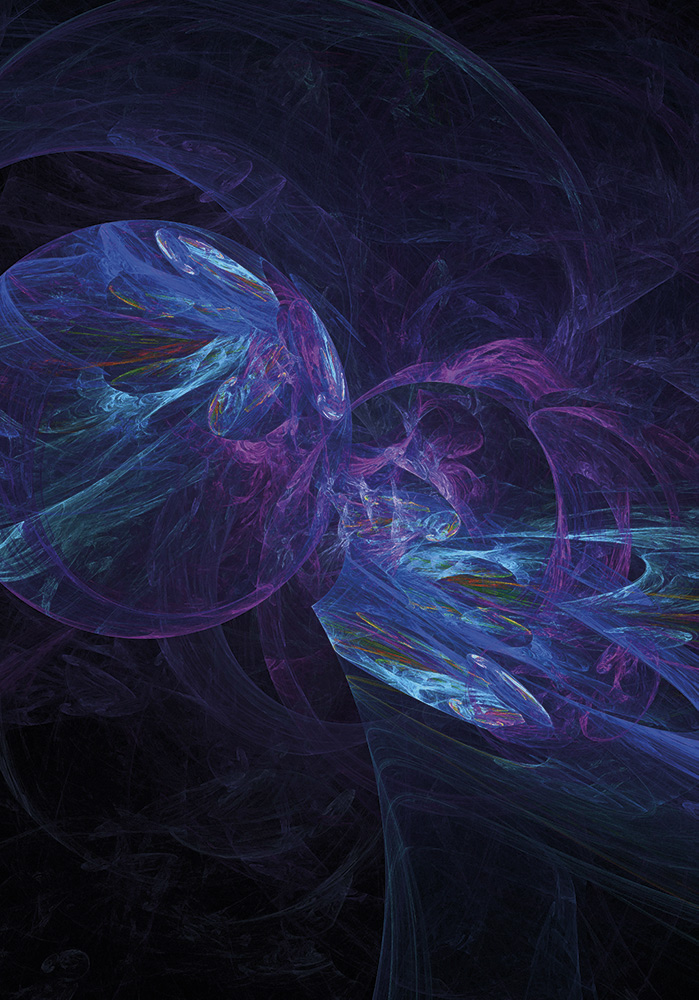 Art fractal bubble Poster