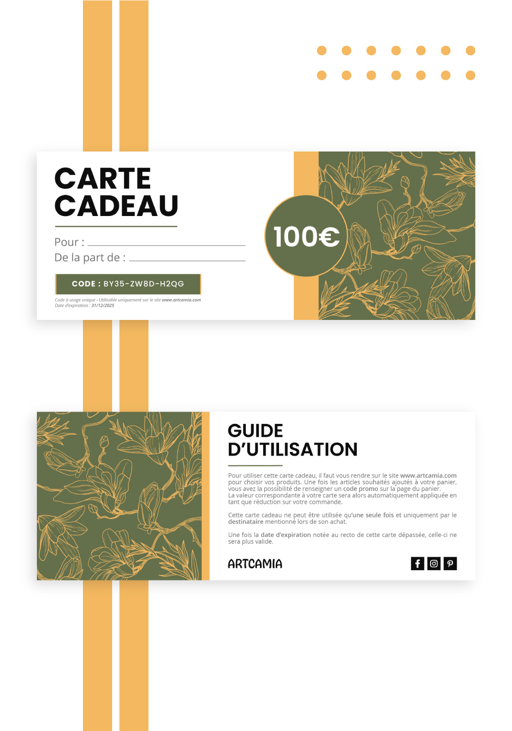 Carte cadeau Fleurs