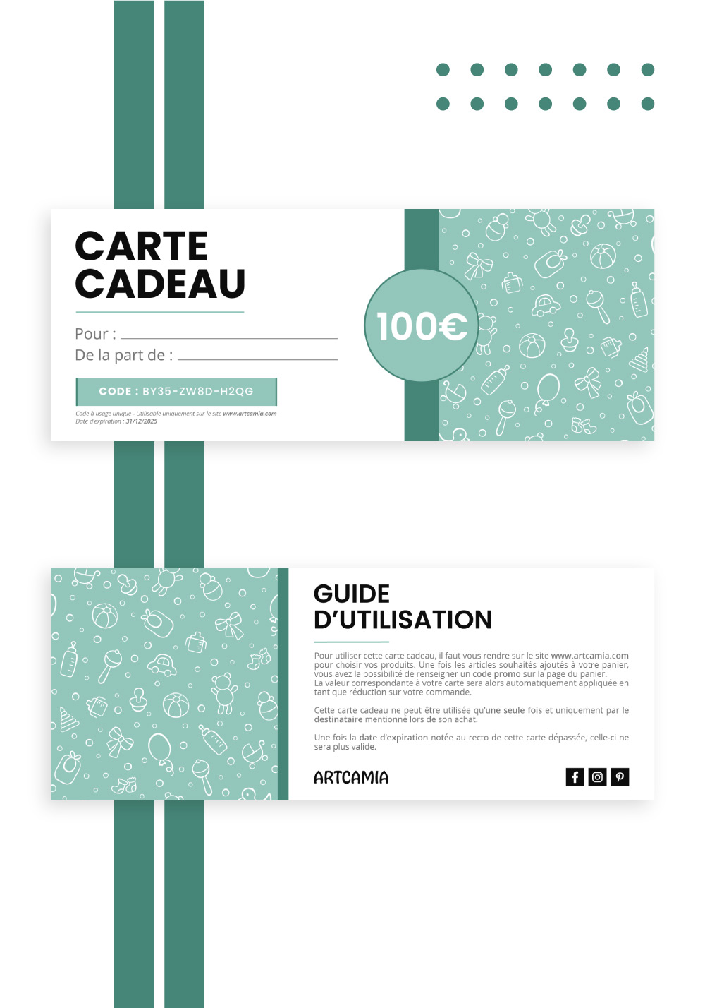 Carte cadeau naissance