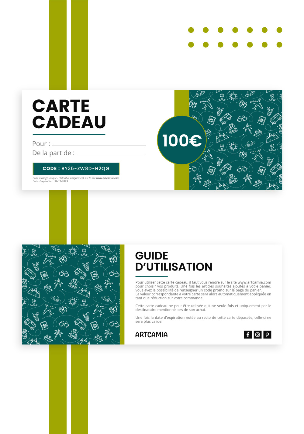 Carte cadeau voyage
