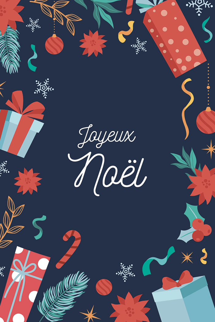 Carte joyeux noël