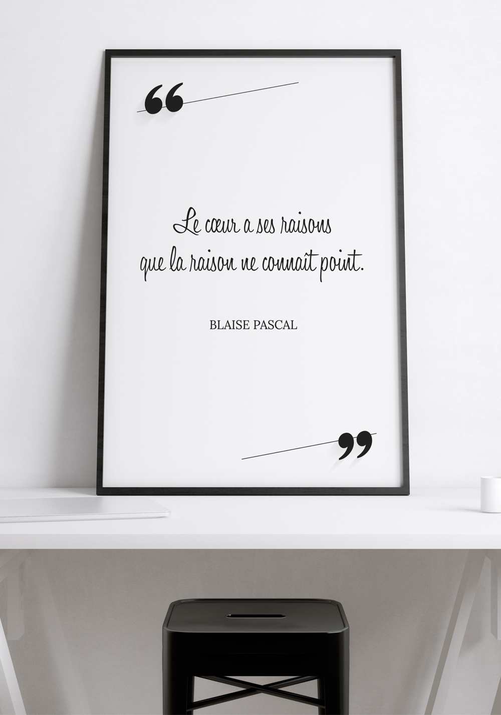 Citation amour Blaise Pascal Artcamia