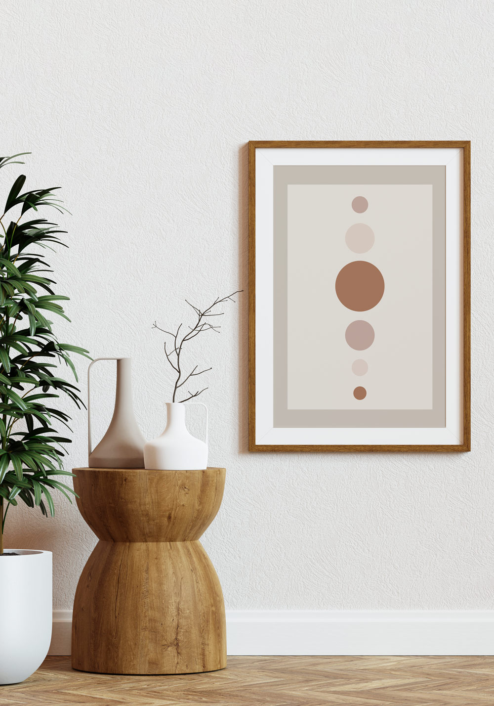 Composition lunaire boho minimaliste Affiche murale Artcamia