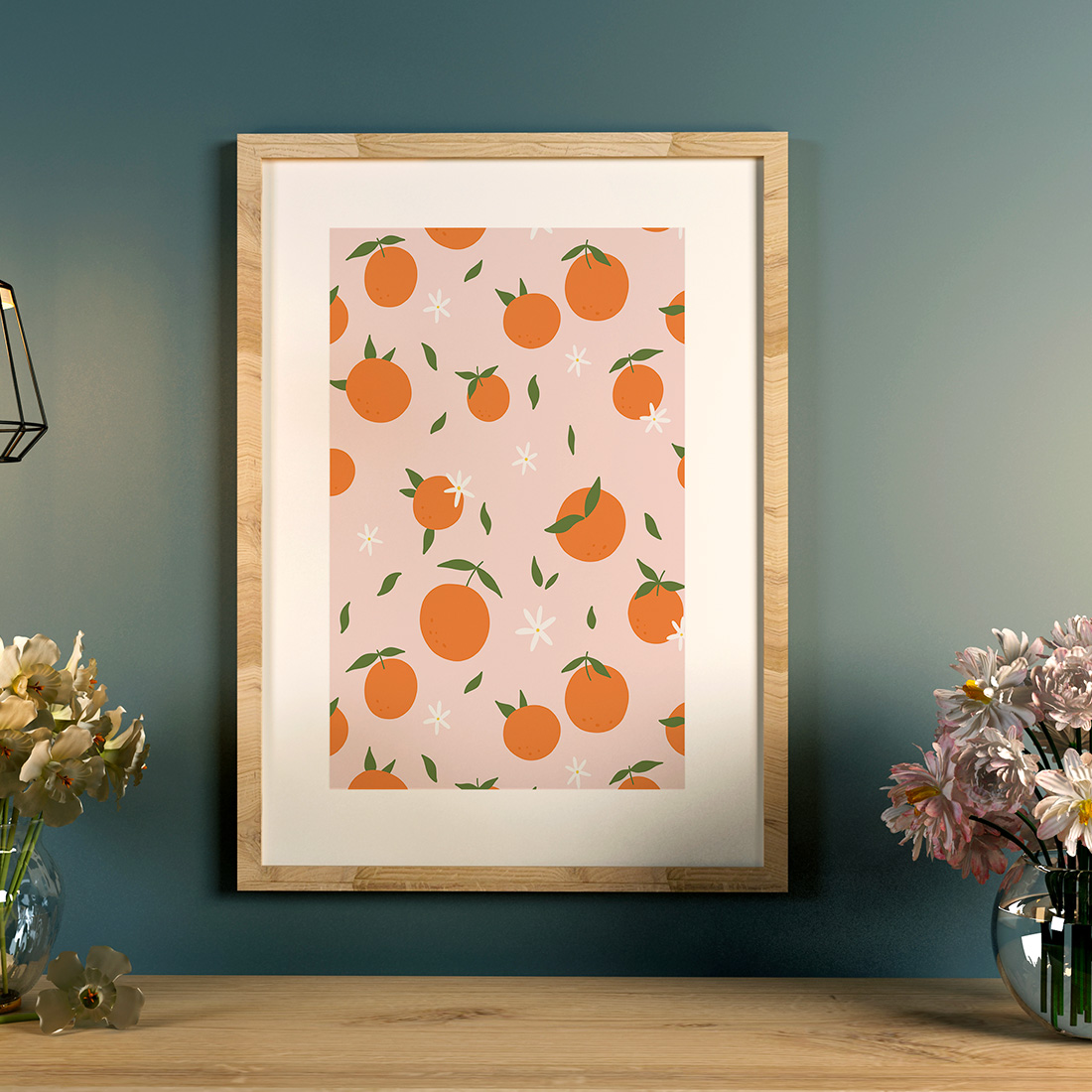 Décoration murale moderne orange Décoration murale moderne orange