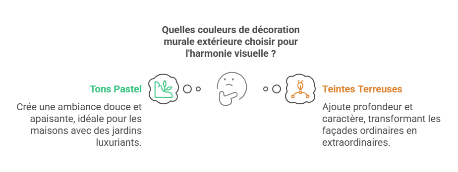 Quelles couleurs de décoration murale extérieure choisir pour l'harmonie visuelle ?
