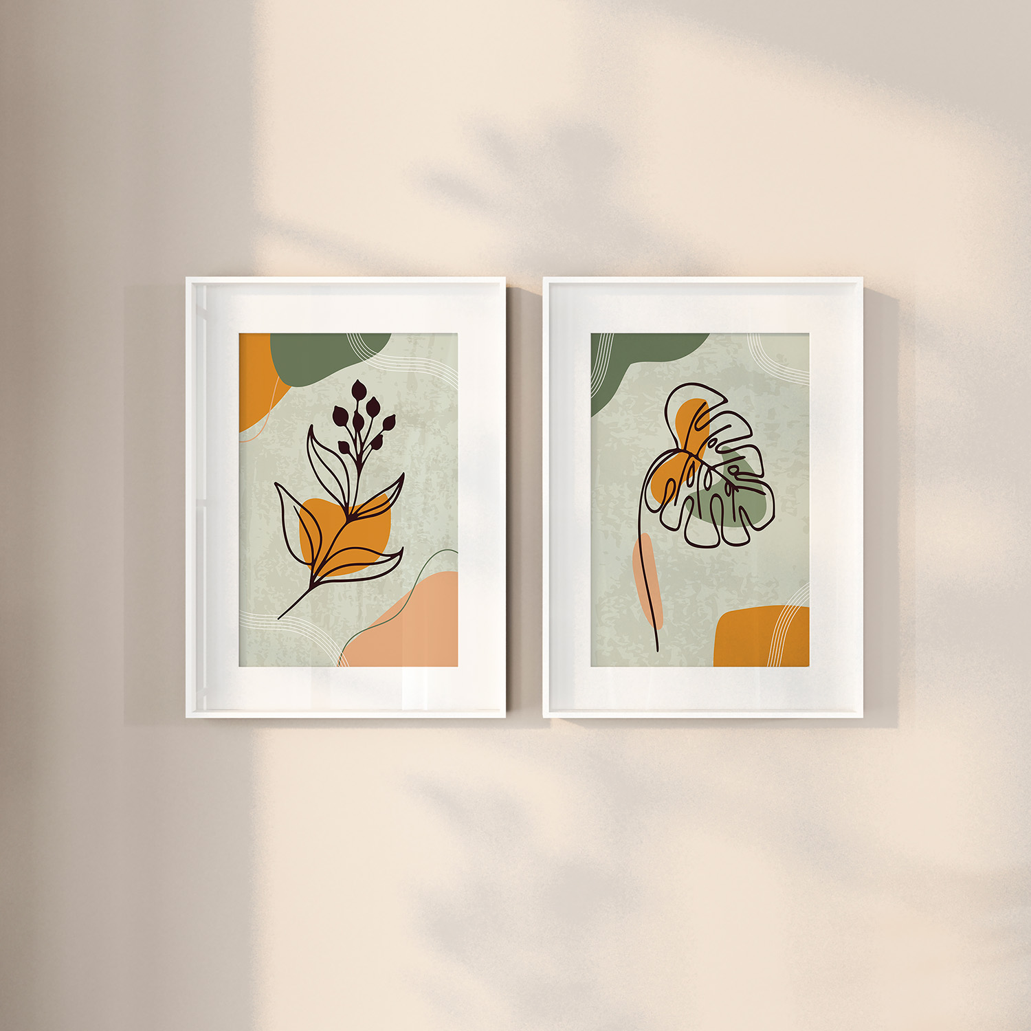 Duo d'affiches botanique