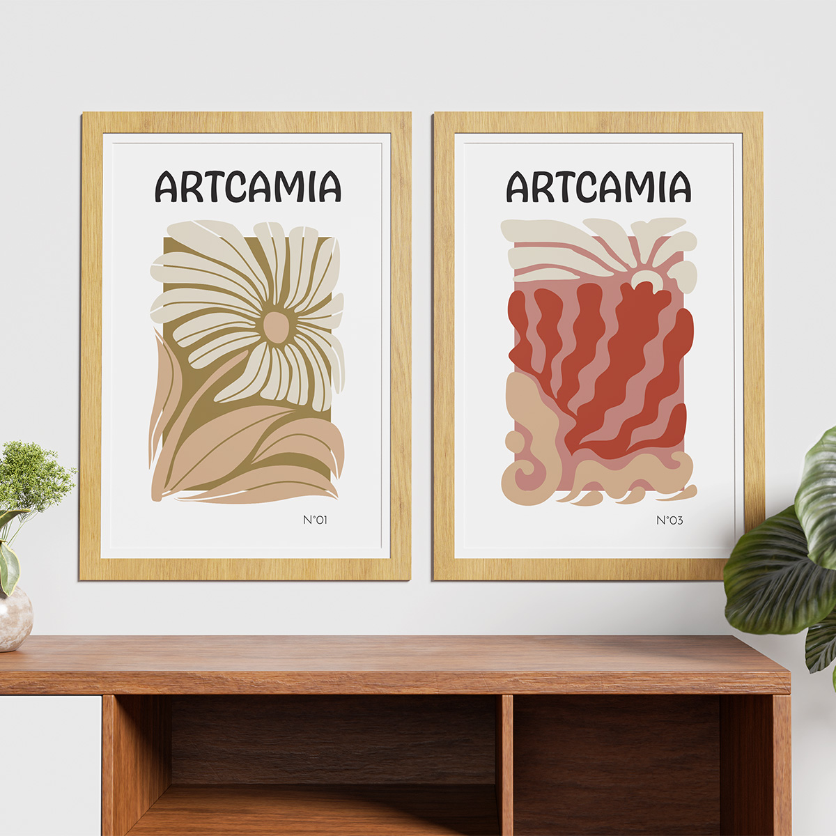 Duo d'affiches fleurs
