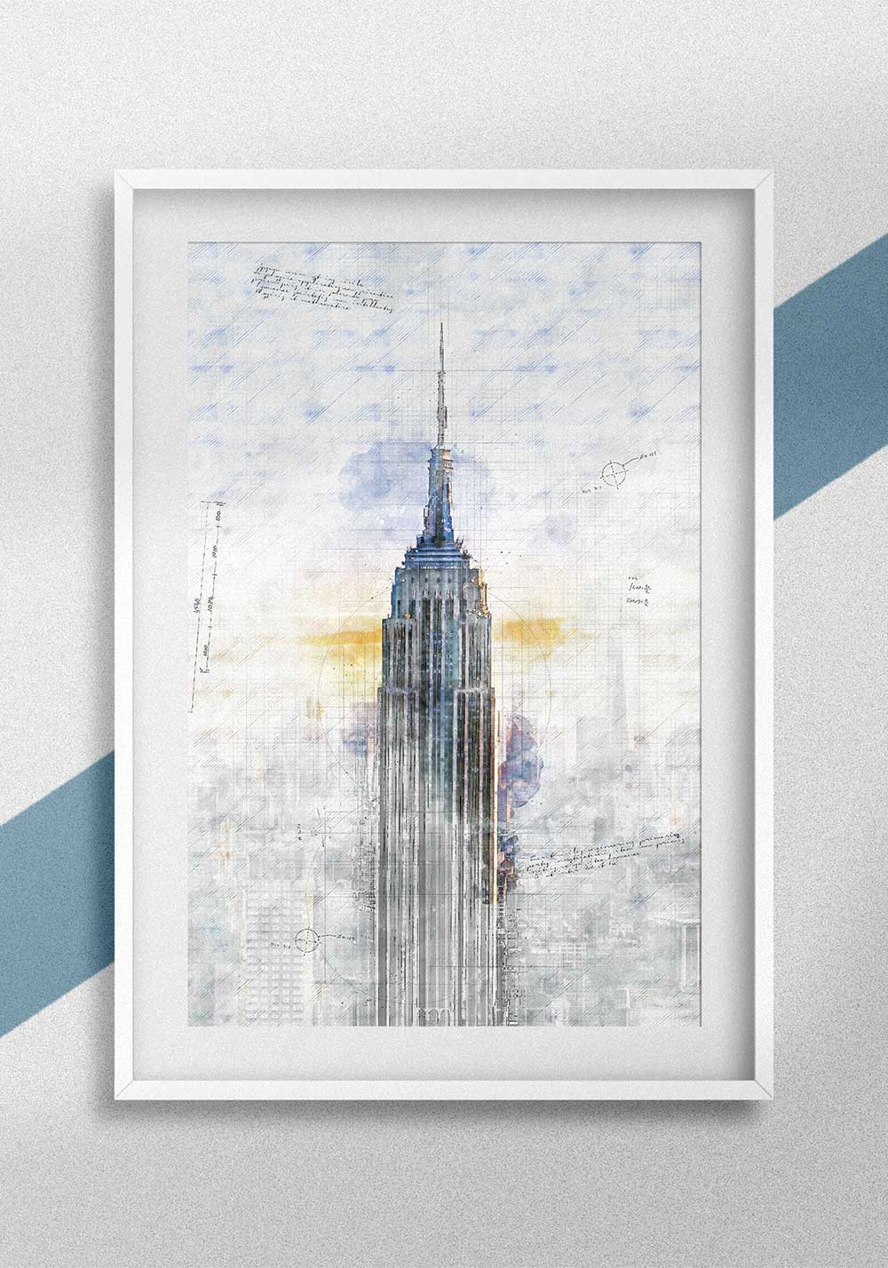 Empire State Building Poster bureau Artcamia