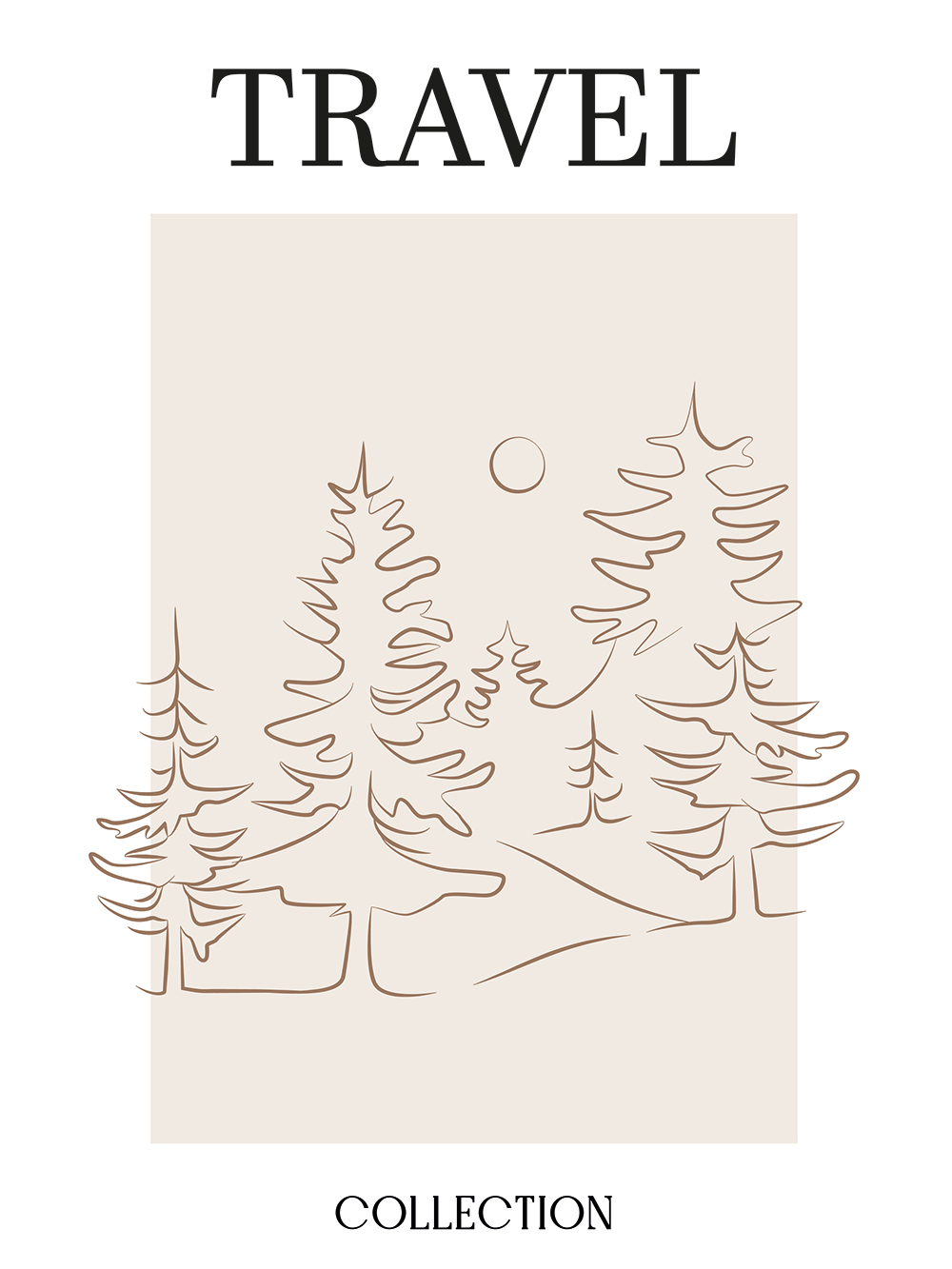 Forêt nature sapin arbres Affiche