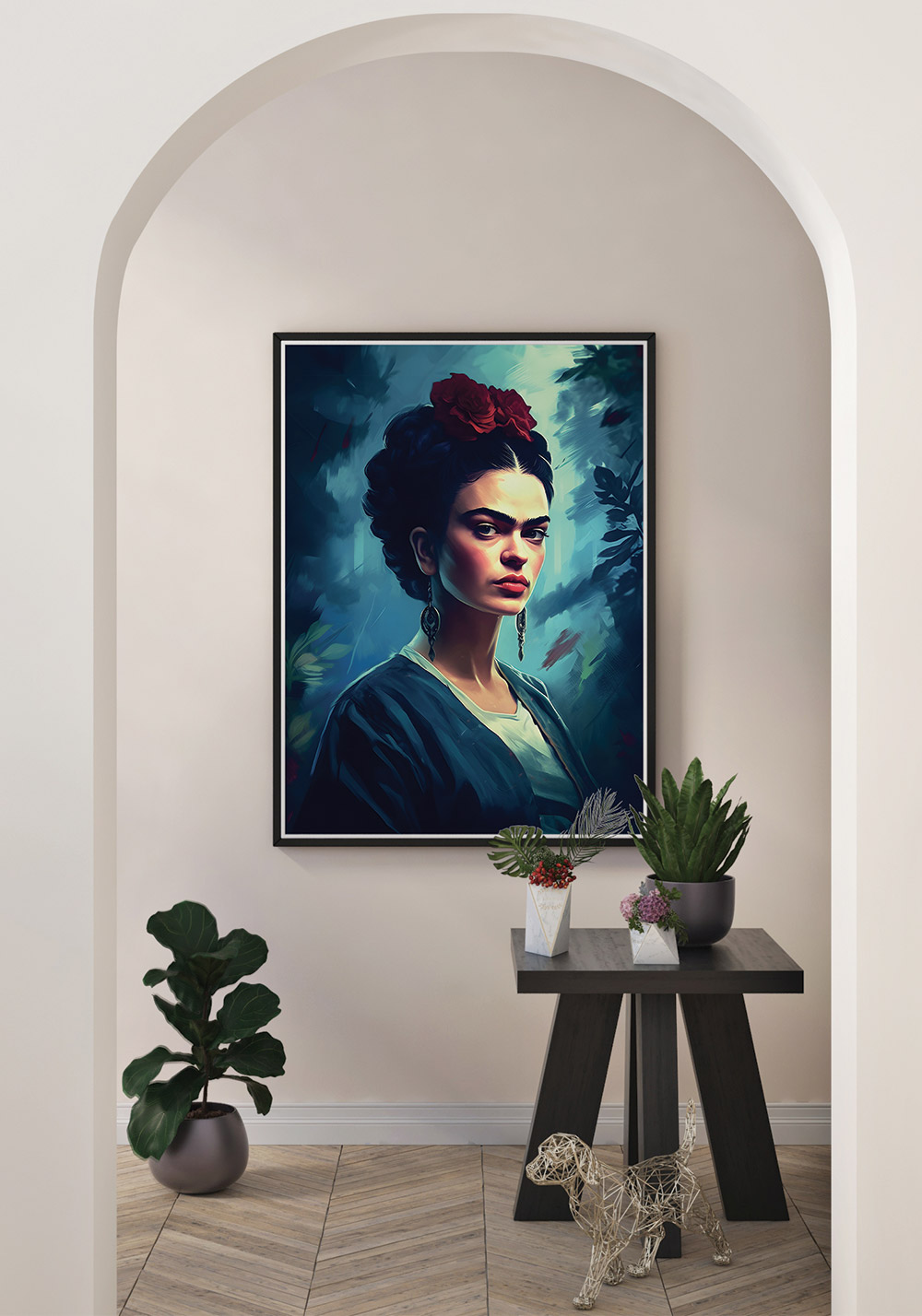 Frida Kahlo artiste peintre Poster Artcamia