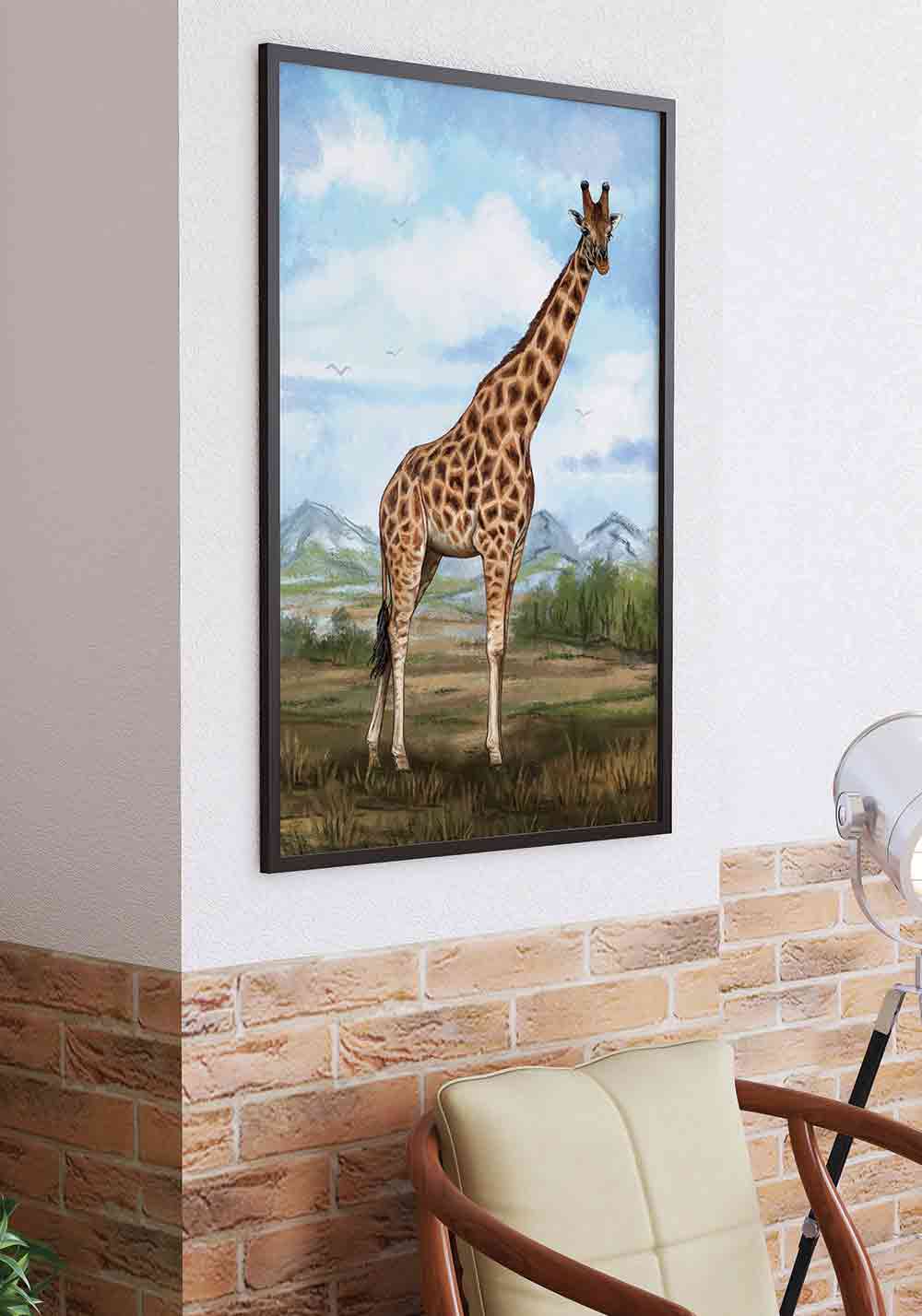 Girafe animal savane africaine Artcamia