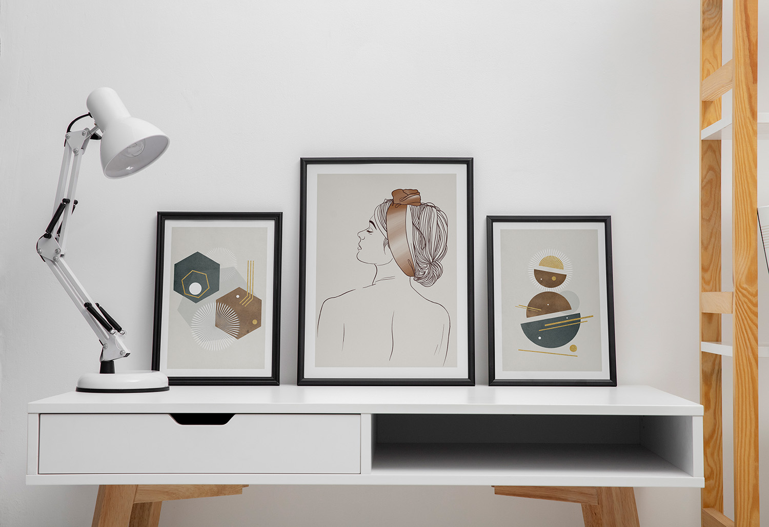 Lot affiches abstraites