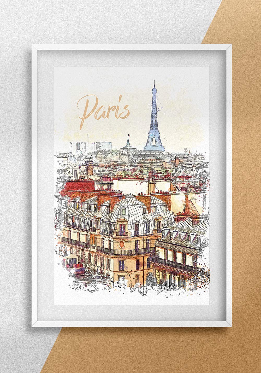 Paris affiche idée cadeau Artcamia