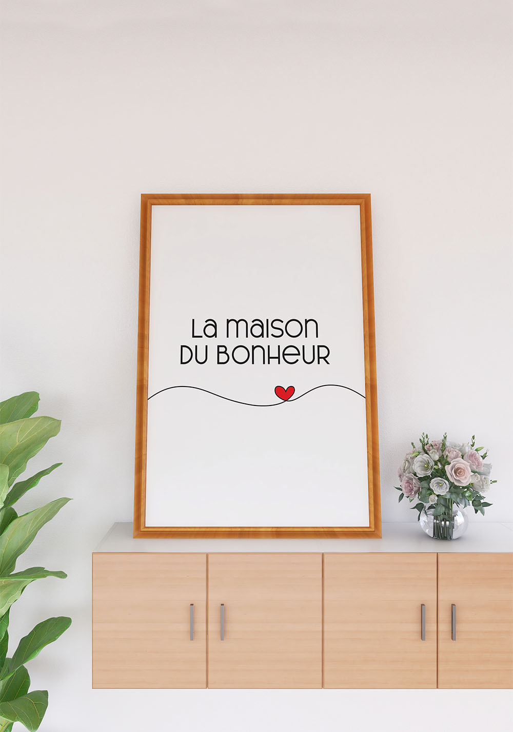 Phrase la maison du bonheur