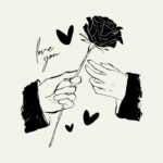 Poster amour et fleur