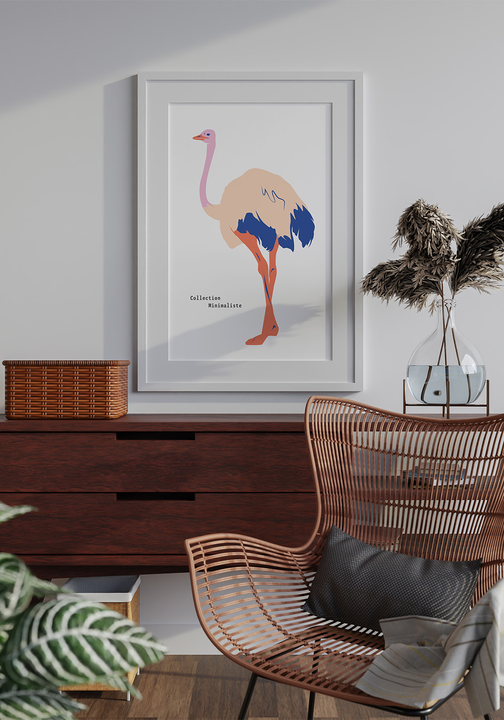 Poster autruche