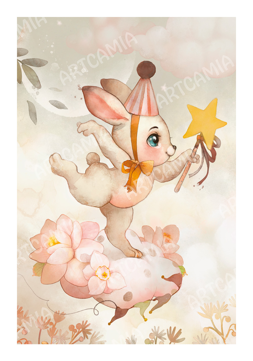Poster bébé lapin