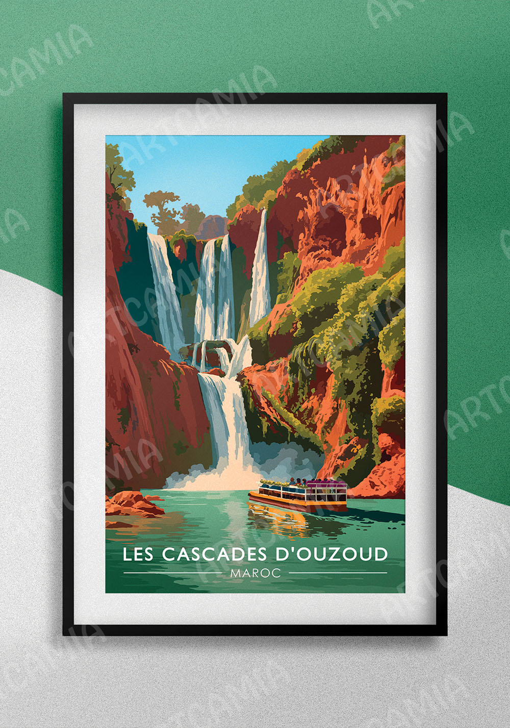 Poster cascades d'Ouzoud