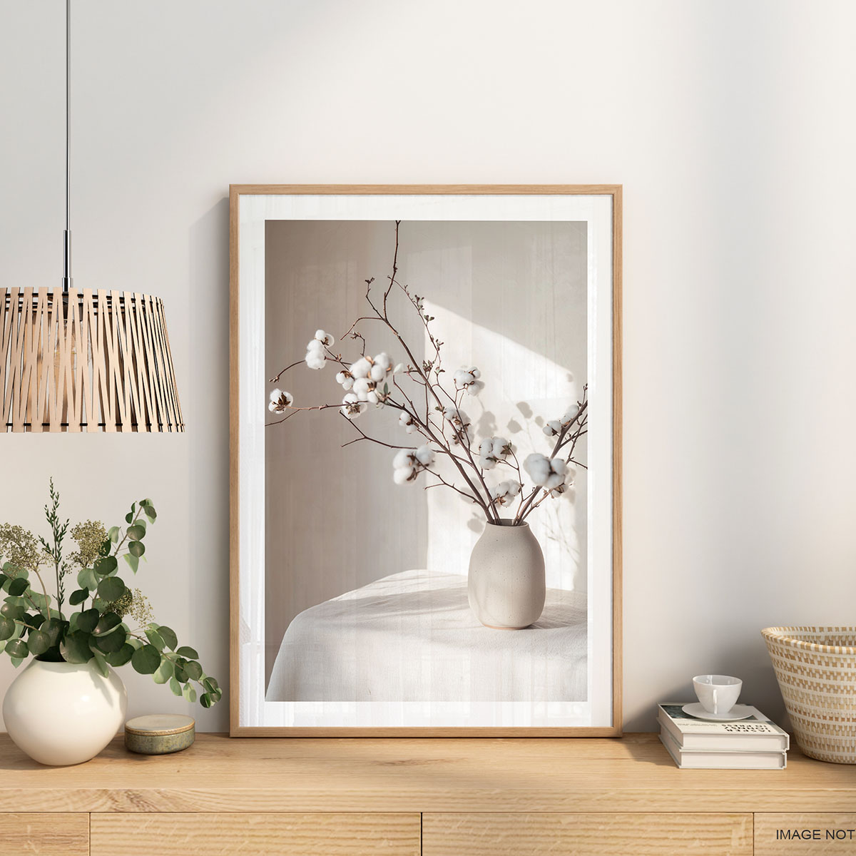 Poster fleurs de coton